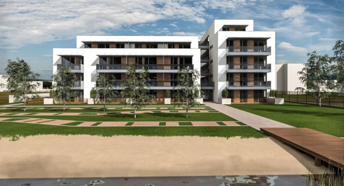 Megkezdtük a 86 lakásos Sunset Resort társasház építését Fonyódon