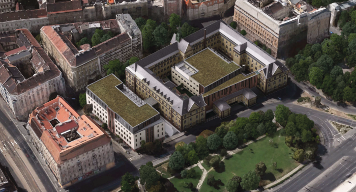 The modernization of the hospital building of the Patient Care Order of Charity in Budapest and the construction of its new wing start
