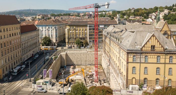 Bird’s eye view of the Buda Hospital of the Order of the Merciful