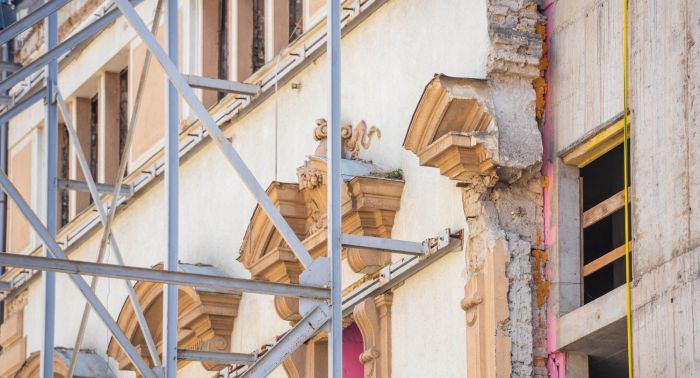 The hotel built in the capital city preserves its historic façade