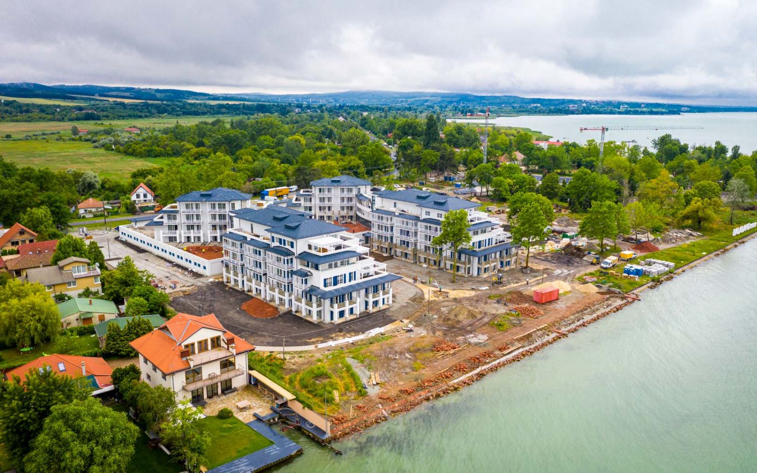 The luxury estates on Lake Balaton will soon be delivered to their owners