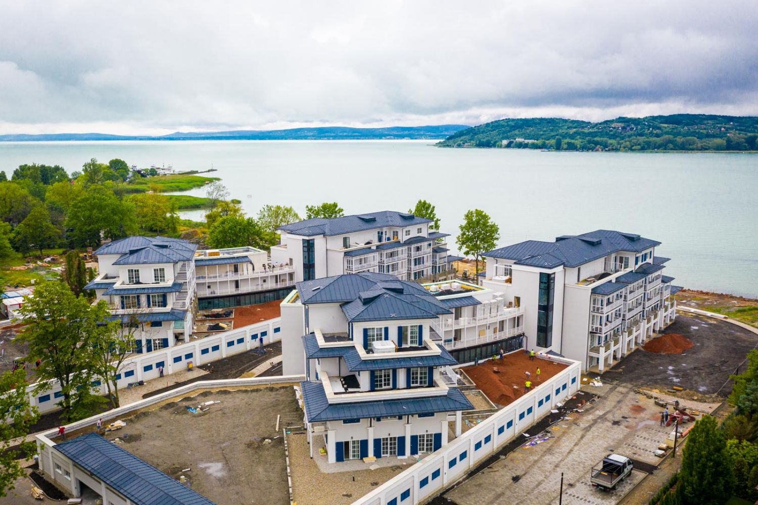 The luxury estates on Lake Balaton will soon be delivered to their owners