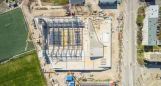 The construction of the roof structure can now be stared in the new swimming pool of Szeged