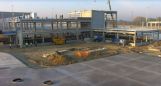 The intermodal combi terminal's construction goes at a good pace
