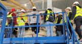 At the invitation of Grabarics Kft, students of the Ybl Miklós Faculty of Civil Engineering took part in a factory visit to the Grabarics Reinforced Concrete plant in Heves on 22 April